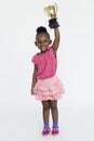 Girl Cheerful Studio Portrait Concept Royalty Free Stock Photo