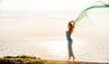 Girl on Chersonesos Royalty Free Stock Photo