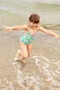 Girl, child, fun, water Royalty Free Stock Photo