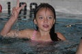 Girl-Child in Pool