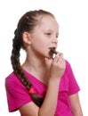 Girl with chocolate Royalty Free Stock Photo