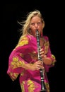 Girl, Clarinet Action Royalty Free Stock Photo