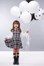 Girl clothes collection little small balloons birthday fashion
