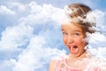 Girl and clouds