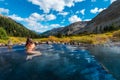 Girl in Conundrum Hot Springs