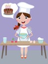 Girl cook