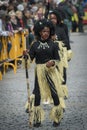 A girl with costume of african tribal