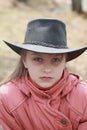 Girl in cowboy hat