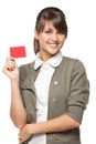 Girl with credit card