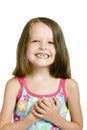 Girl with crooked teeth Royalty Free Stock Photo