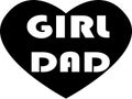 Girl DAD jpg image with SVG Cutfile for Cricut and Silhouette