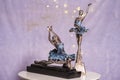 Girl dancer statue used for home decoration