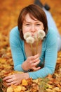 Girl with a dandelion