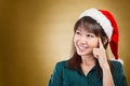Girl daydreaming about Christmas Royalty Free Stock Photo