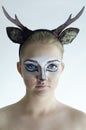 Girl with deer facepaint