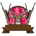 Girl Deer Hunting Camp Royalty Free Stock Photo