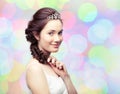 Girl in a diadem Royalty Free Stock Photo