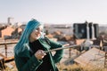 Girl with dimples looking into a camera Royalty Free Stock Photo