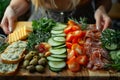 Girl dinner - The essence of it is simplified dinners, including plates of appetizers. Carefully lay out the ingredients