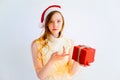 Girl doesnt like her gift Royalty Free Stock Photo