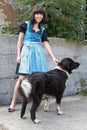 Girl and dog Royalty Free Stock Photo