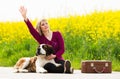 Beautiful traveller girl Royalty Free Stock Photo