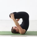 Girl doing exercises from sport Royalty Free Stock Photo