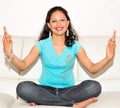 Girl doing yoga Royalty Free Stock Photo