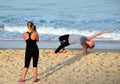 Girl doing yoga Royalty Free Stock Photo