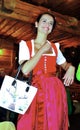 Girl dressed in clothes typical tyrolean