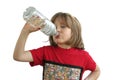 Girl Drinking Refreshing Water Royalty Free Stock Photo