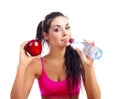 Girl drinking water Royalty Free Stock Photo