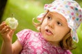 Girl eating an apple Royalty Free Stock Photo