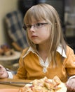 Girl eating pizza Royalty Free Stock Photo