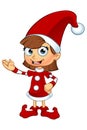 Girl Elf Character In Red Royalty Free Stock Photo