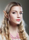 Girl elf princess magical Royalty Free Stock Photo