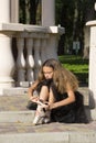 Girl is engaged in a ballet Royalty Free Stock Photo