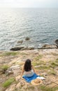 Girl enjoying the horizon view