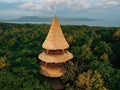 The Menjangan, Bali seen from above with a drone camera.