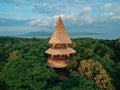 The Menjangan, Bali seen from above with a drone camera.