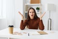 girl exam schoolgirl desk preparation table student notebook teenager education Royalty Free Stock Photo