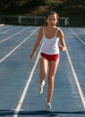 Girl exercising Royalty Free Stock Photo