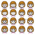 Girl expressions 01