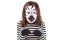 Girl with face-paint Royalty Free Stock Photo