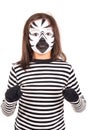 Girl with face-paint Royalty Free Stock Photo
