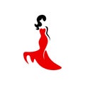 Girl Fashion Vektor Stok Girl Shop Logo Fashion Luxury Glamour Logo Vector Icon Png