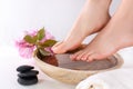 Ultimate Foot Care: French Pedicure for Beautiful and Healthy Feet Royalty Free Stock Photo