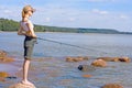 Girl fishing