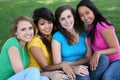 Girl Friends in the Park Royalty Free Stock Photo