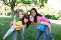 Girl Friends in the Park Royalty Free Stock Photo